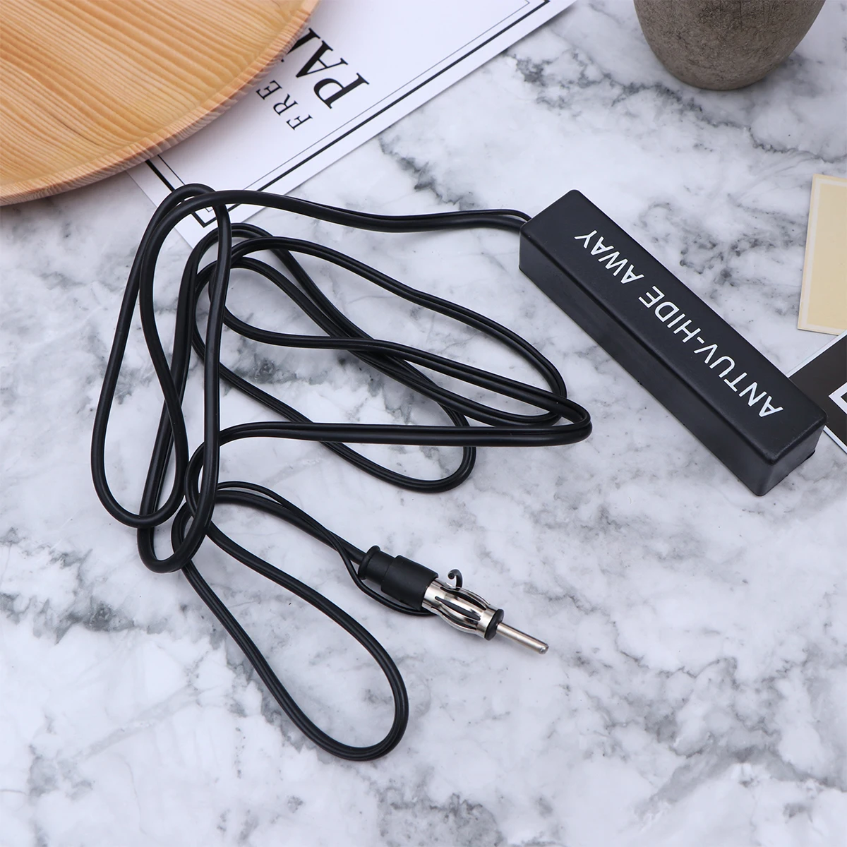 

Car Antenna Booster Black Stable FM Aerial Signal Amplifier Universal Fit High Signal Reception