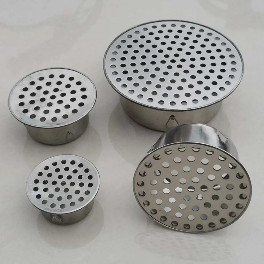 Round Hole Gutter Guard Net SUS 304 Stainless Steel Secondary Drainage Drainage Mesh Cover Multifunctional Vent