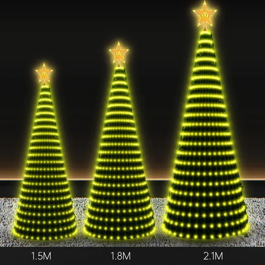 Imagem -06 - App Inteligente Luzes da Árvore de Natal Faça Você Mesmo Bluetooth Ponto Controle Sinfonia Led Rgb Luz Corda Decoração Natal Atmosfera Luz