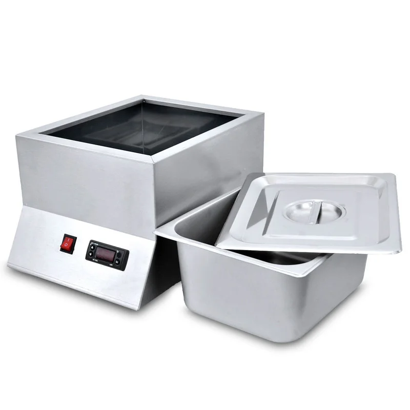 Horno eléctrico de fusión de Chocolate de un solo cilindro, 1 bandeja, de acero inoxidable, para uso comercial y doméstico