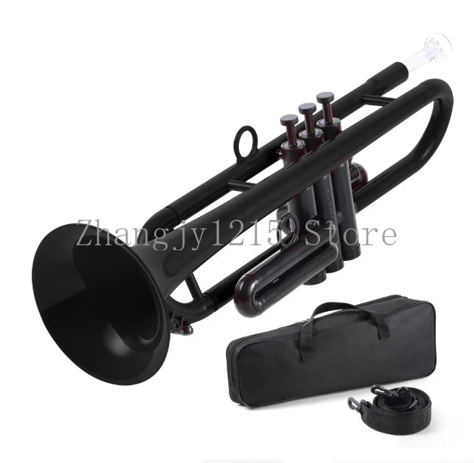B♭ Plastic Trumpet for Adults and Children, Beginner-Friendly, C Key, Suitable for Professional Students