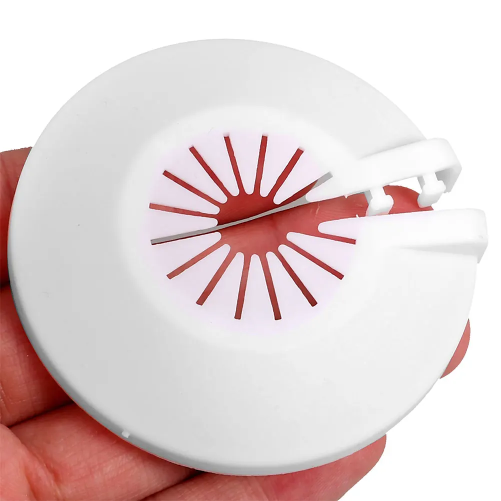 8 Pcs 화재 스프링클러 노즐 장식 커버 천장 트림 플레이트 스커트 플라스틱 링