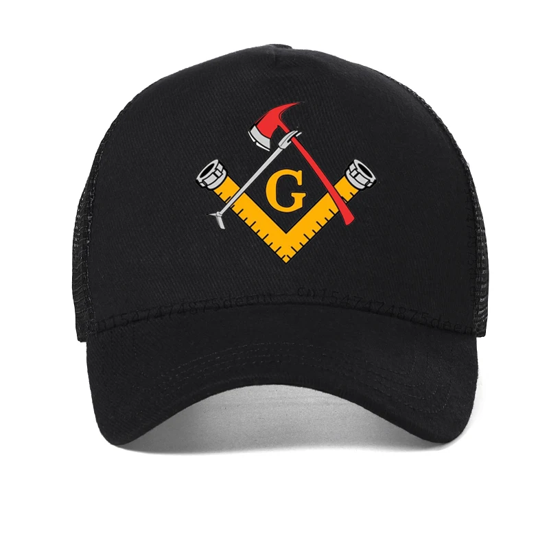 Gorra de béisbol masónica para hombre y mujer, gorro ajustable de bombero, rescate de incendios, sombrero de papá, masonería al aire libre