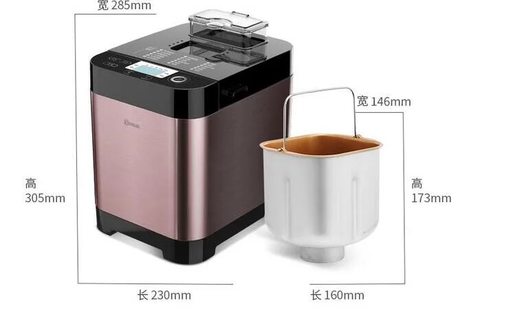 Dongling maszyna do chleba makaron domowy małe urządzenie do robienia śniadania toster dżem ciasto jogurt DL-T06S-K Auto posypać orzechy owocowe 110-220-240V