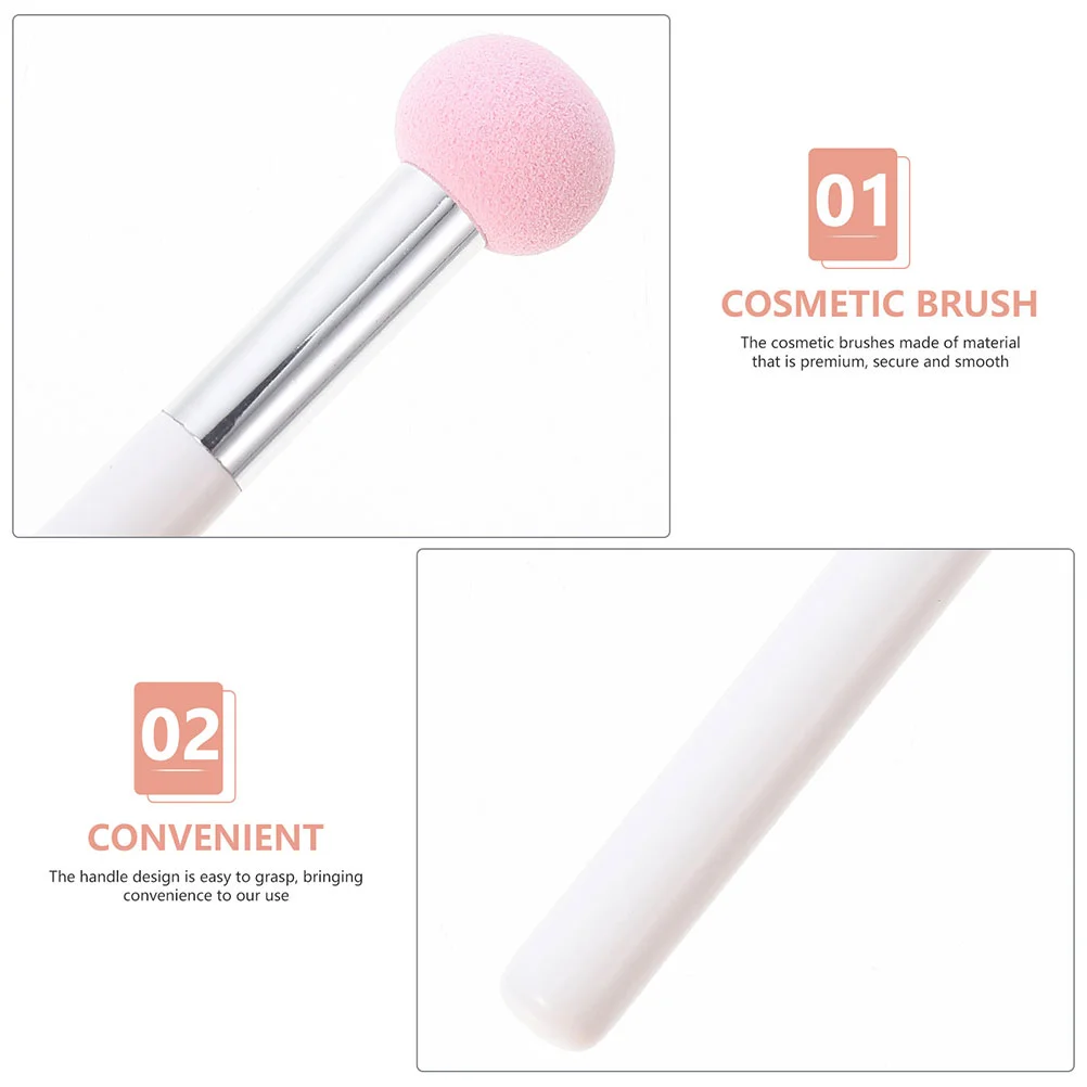 Ensemble d'éponges de maquillage pour fond de teint, petite brosse à tête plus lente, applicateur sans latex pour fille, rose, 5 pièces