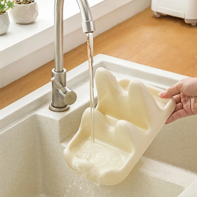 Plastic Pot Lid Shovel Storage Rack Spoon Holder Cooking Tool Storage Rest Heat Resistant Storage Shelves Kitchen Supplies