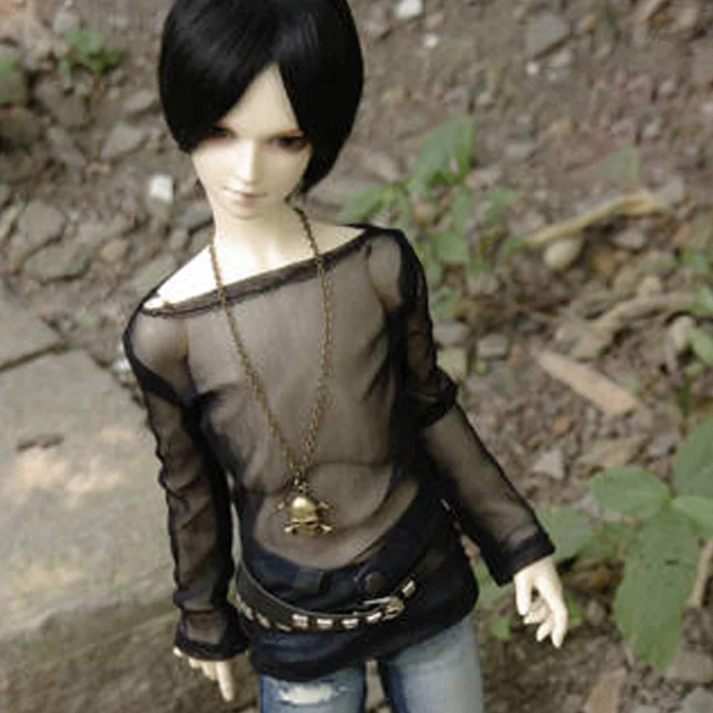 

M1015 детская игрушка ручной работы 1/6 1/3 1/4 одежда для куклы дяди BJD/SD реквизит для куклы аксессуары одежда полупрозрачная сетчатая рубашка 1 шт.