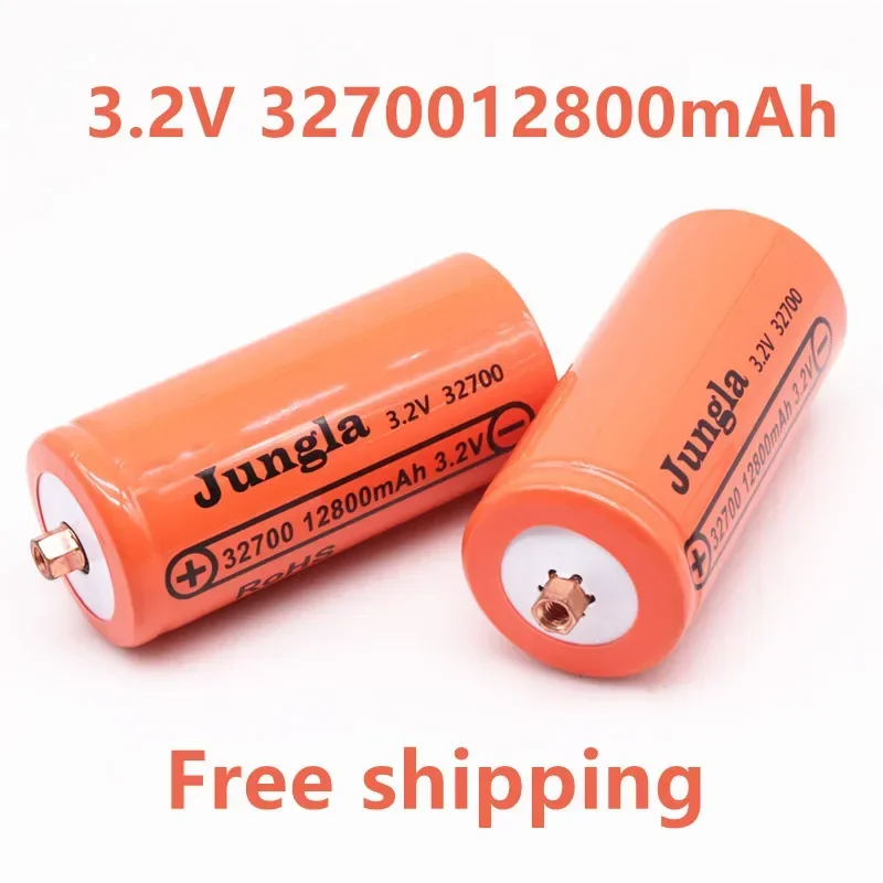 4PCS 100% Original 32700 12800mAh 3.2V lifepo4 Rechargeable Battery Professional Lithium Iron Phosphate Power Battery with screw