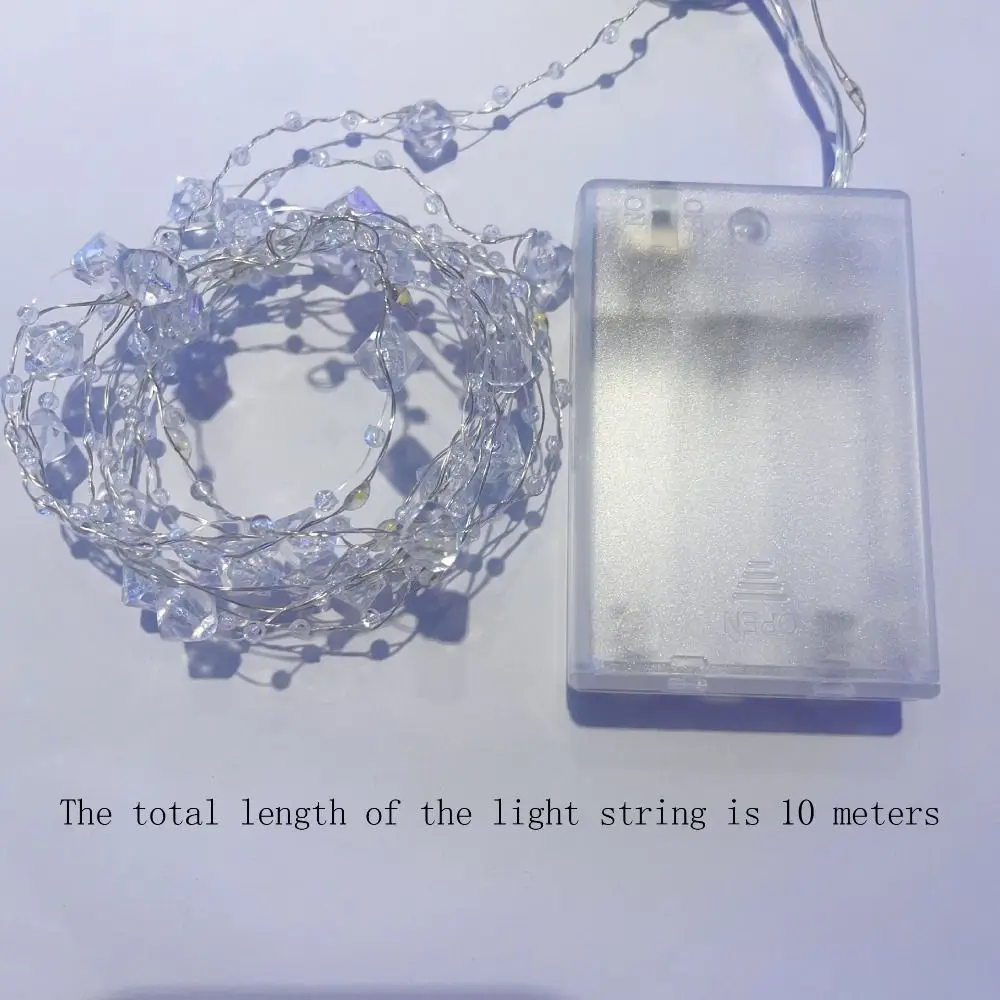 Easy To Install 10m LED String Lights Secure Portable LED Copper Wire Lights Plastic Battery Operated Festival Light Wedding
