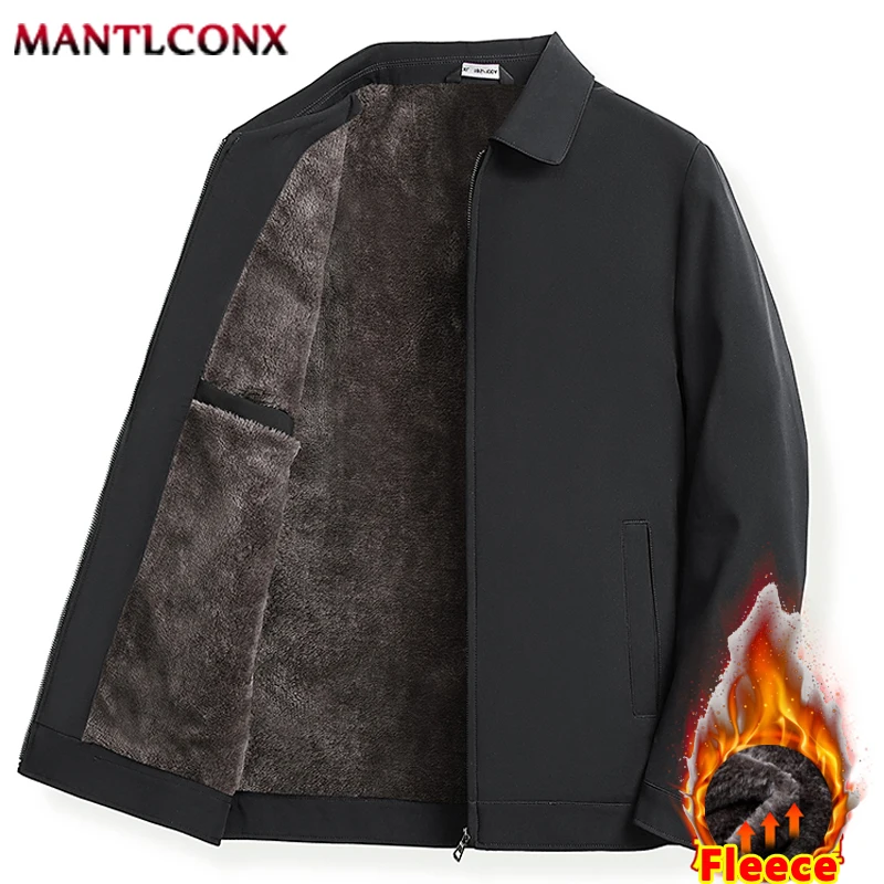 Winter Thick Warm Blazer Jacket Men Fleece Lining Winter Jackets for Men Autumn Office Dress Coat Social Formal Outerwear L-3XL