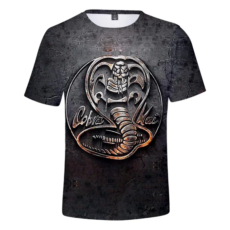 Nueva camiseta para niños de 3 a 14 años Cobra Kai The Karate Kid, ropa para niños, camiseta 3d para niños/niñas, camiseta para adolescentes, camiseta para niños de dibujos animados