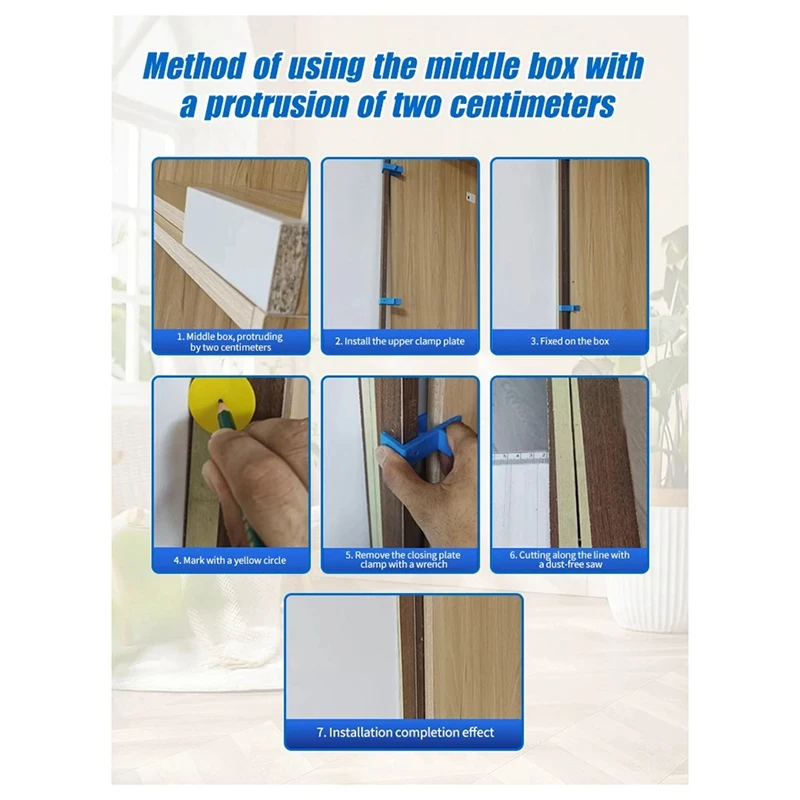 ABRE-Wardrobe Closing Board Clip Woodworking 16-18Mm Carpentry Closing Fixed Clamp Tool Marking Fixture