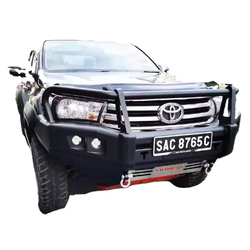 Custom Design 4x4 Steel Car Front Bumper Guard Bull Bar For Hilux Vigo Revo Rocco Tundra Tacoma Ranger F150 Navara Np300