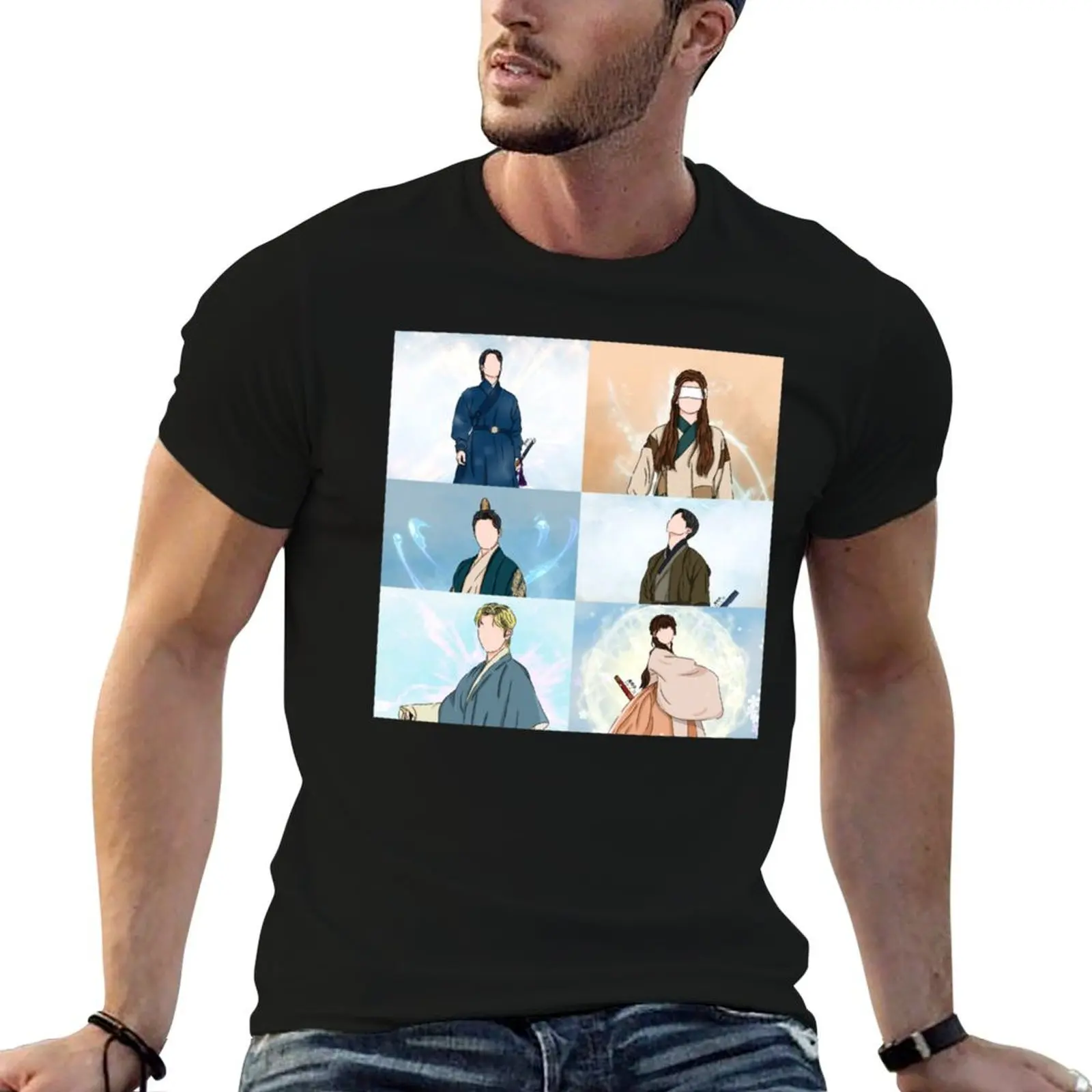 Camiseta Alchemy of Souls, camiseta gráfica para hombre, camisetas de algodón 100%, camiseta gráfica para hombre