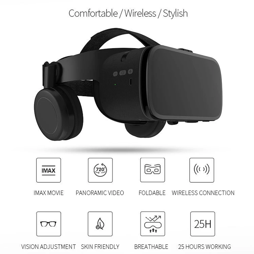 Bobo VR Bobovr Z6 Virtual Reality Glasses Bluetooth Headset 3D Viar Devices Helmet Lenses Goggle For Smartphone Phone Smart Game