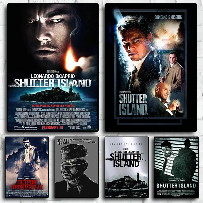 Shutter Island Classic Movie Artwork Europe and America Inspired Ideal for Room Living Canvas Art Wall Decor Perfect Gift