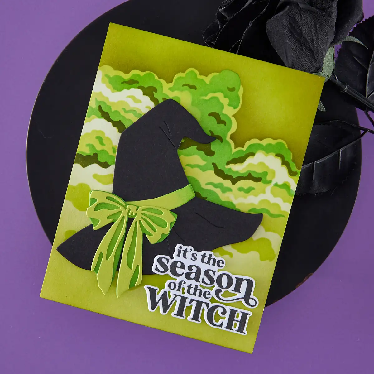 هالوين بو قبعة الساحرة موسم مخيف قطع معدنية يموت واضح Stamps Stencil الساخن احباط DIY بها بنفسك سجل القصاصات الحرفية الديكور