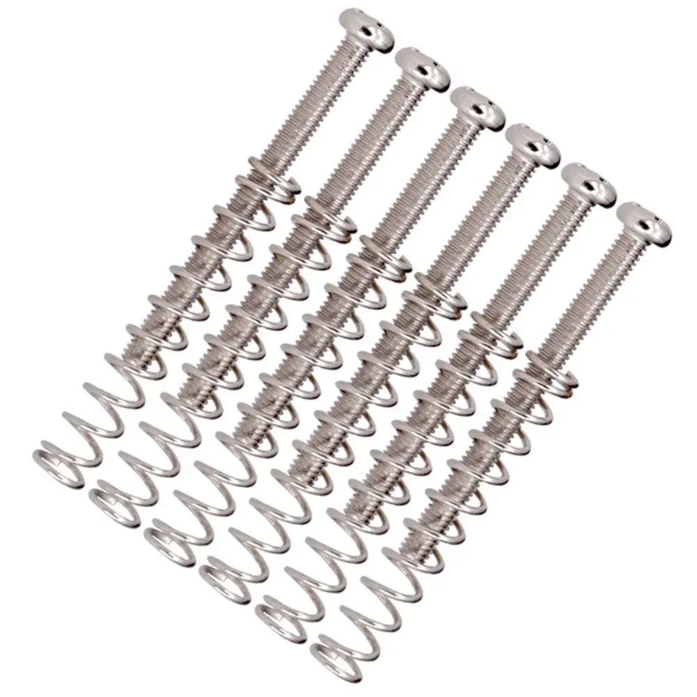 4 Pcs Guitar Humbucker Pickup Screws And Springs M3*30MM In Chrome Black Or Gold For Electric Guitar Replacement Parts