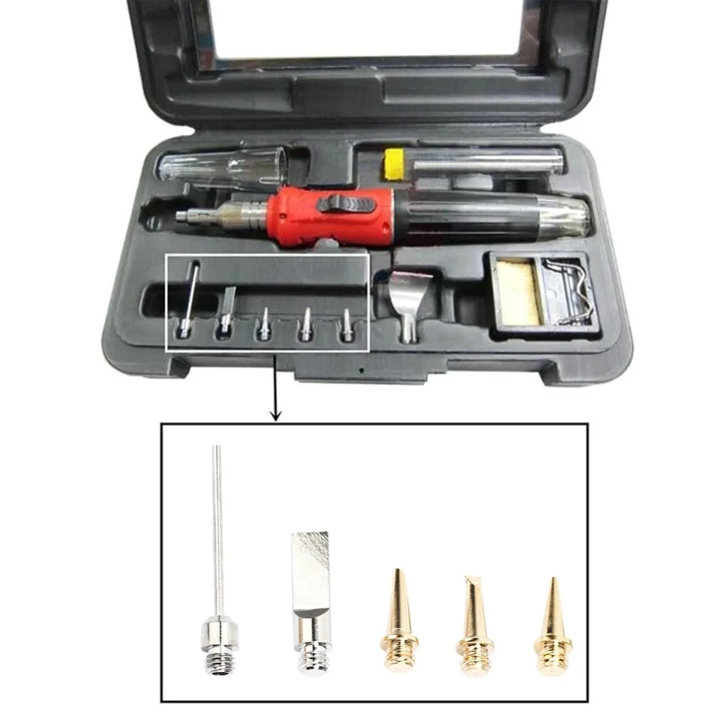 5 Pcs For HS-1115K Model Butane Soldering Iron Tips Universal Fit Tip Set Welding Torch Replacement Tips Approx. 3.7cm Length