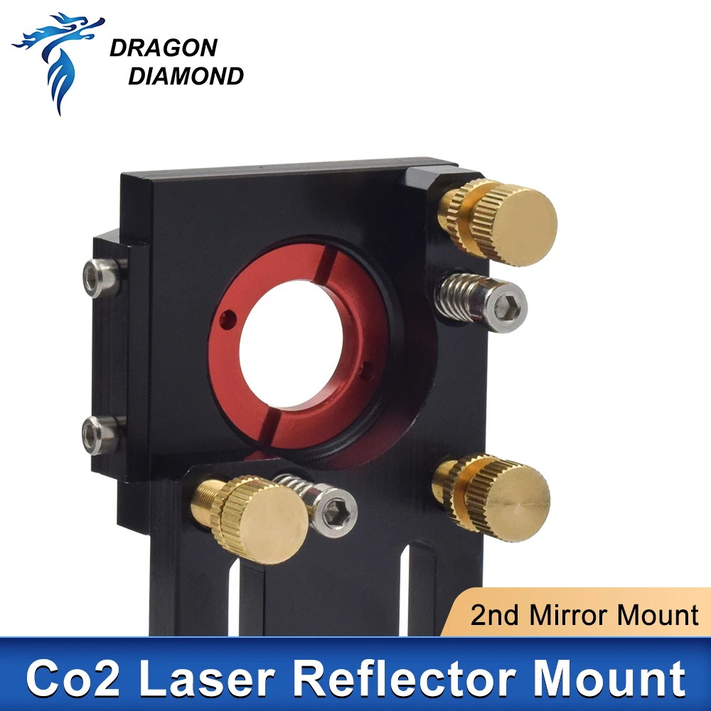 Co2 Laser 2nd Rreflector Mount Mirror Mount 25mm Lensa Integratif Mount Untuk Mesin Pemotong Ukiran Lase.