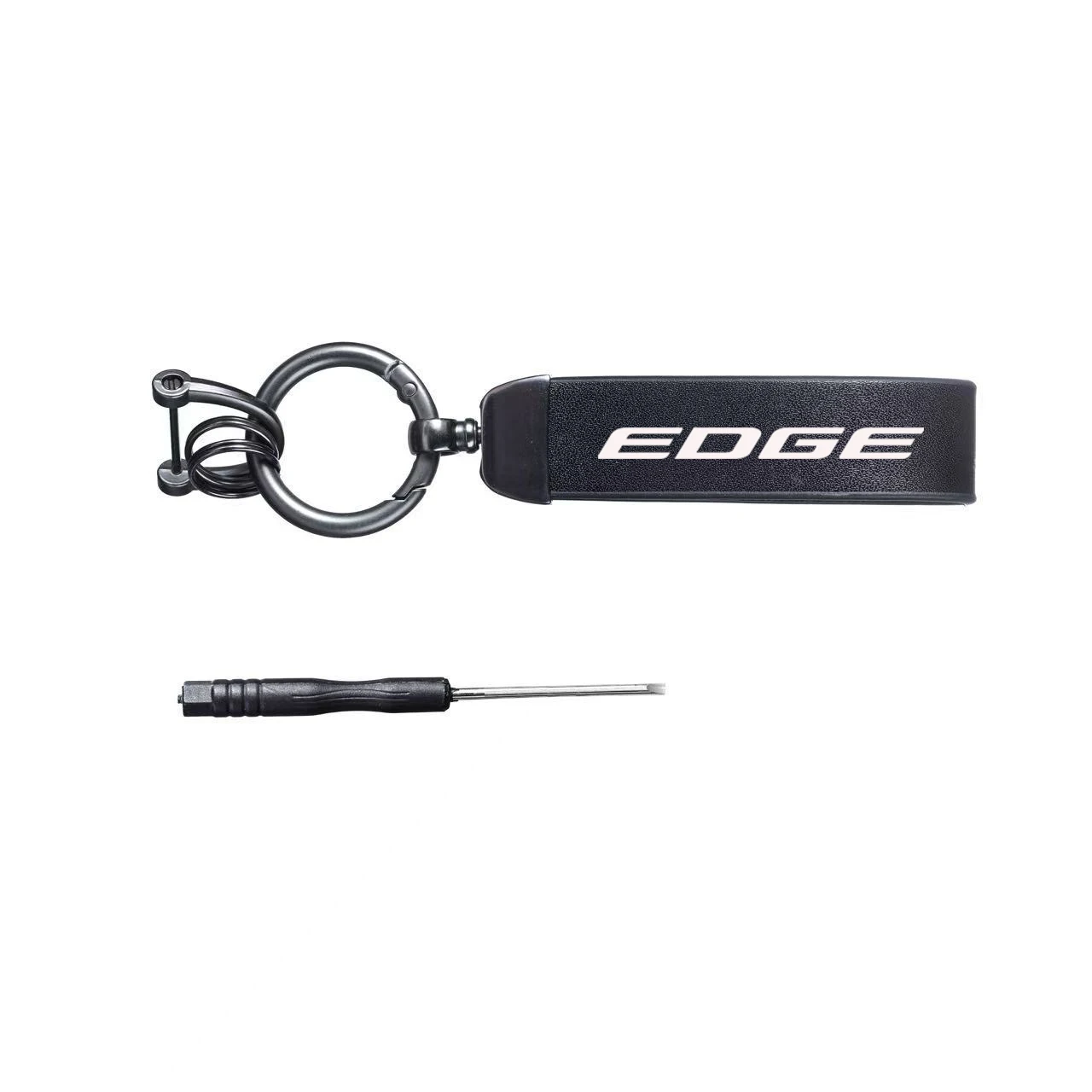 EDGE  style motorcycle carbon fiber leather and luxury suede keychains, horseshoe buckles, and jewelry buckles