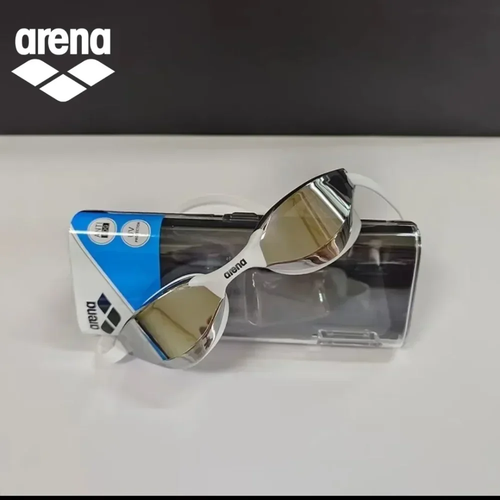 แว่นตาว่ายน้ํา Arena กันน้ําป้องกันหมอกเทคโนโลยีสีดํา HD แว่นตาว่ายน้ํามืออาชีพสําหรับผู้ชายและผู้หญิงชุดหมวกว่ายน้ํา