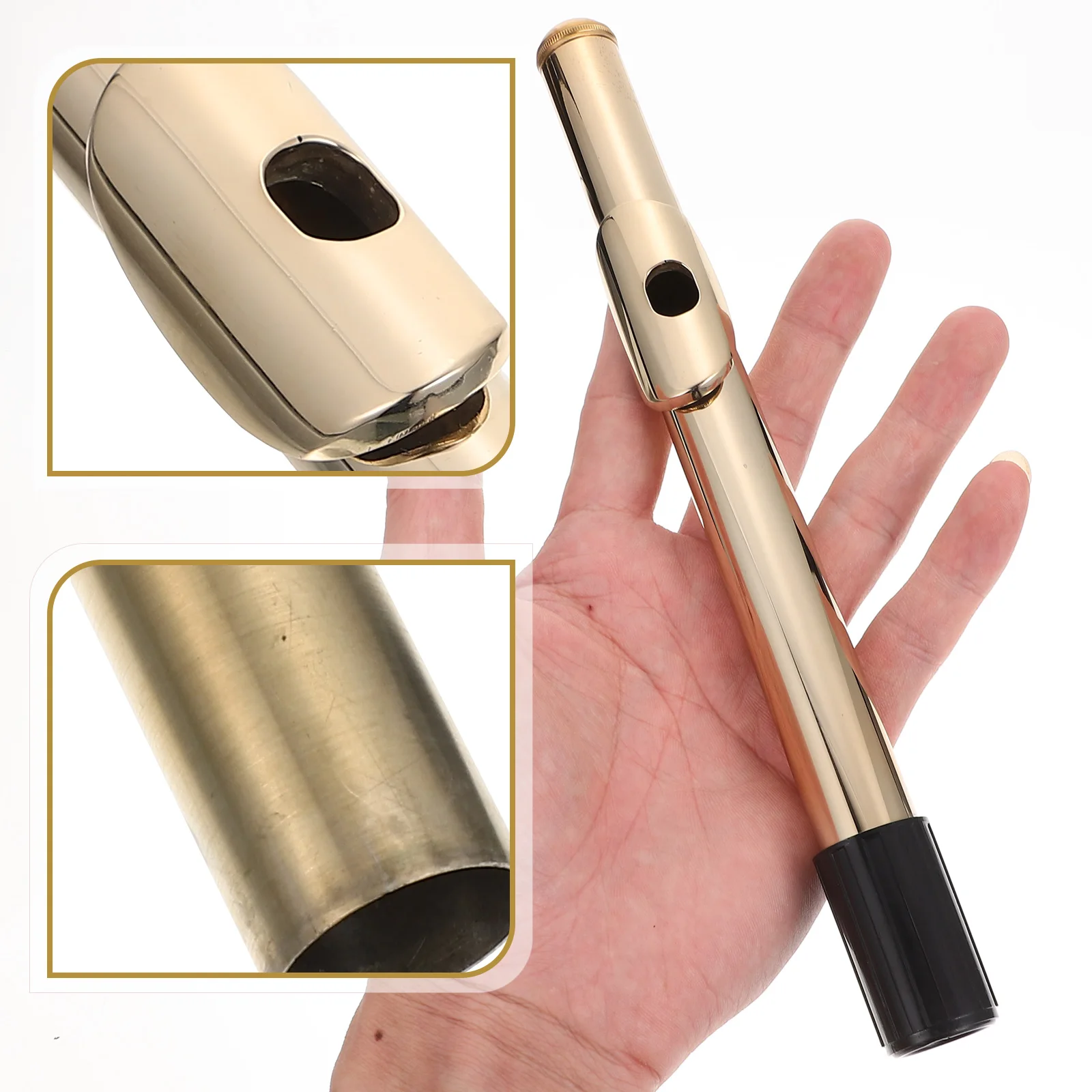

Flute Headpipe Plastic Mouthpiece Replacement Parts Accessories Smooth Surface Easy Clean Durable Flute Components Musical