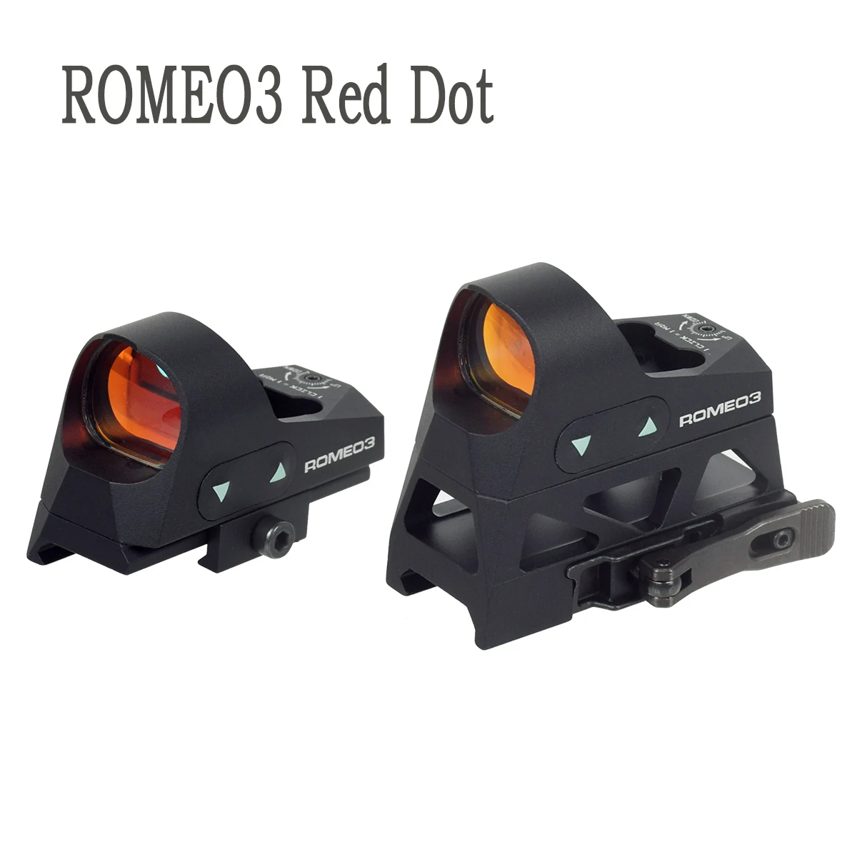 

ROMEO3 1x25mm 3 MOA Compact RMR Red Dot Reflex Sight Included Picatinny Low QD 1.41“ Riser Mount For Rifle AR15 M4 Riflescope