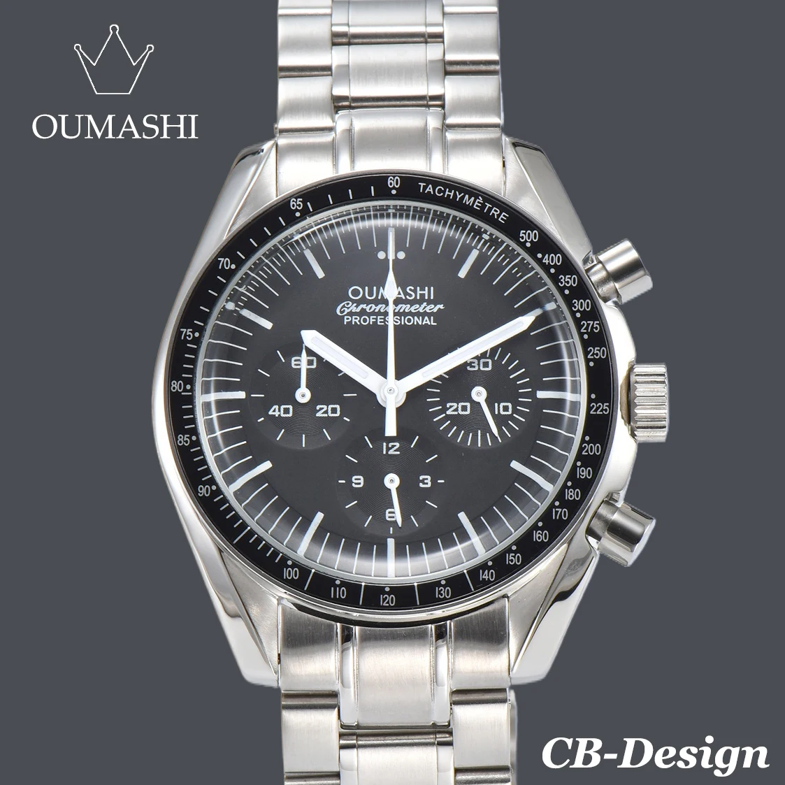 OUMASHI Design Automatic Calendar Men\'s Watch VK63 Movement Ultra Stylish Six Hand Sapphire Mirror Luxury Watch