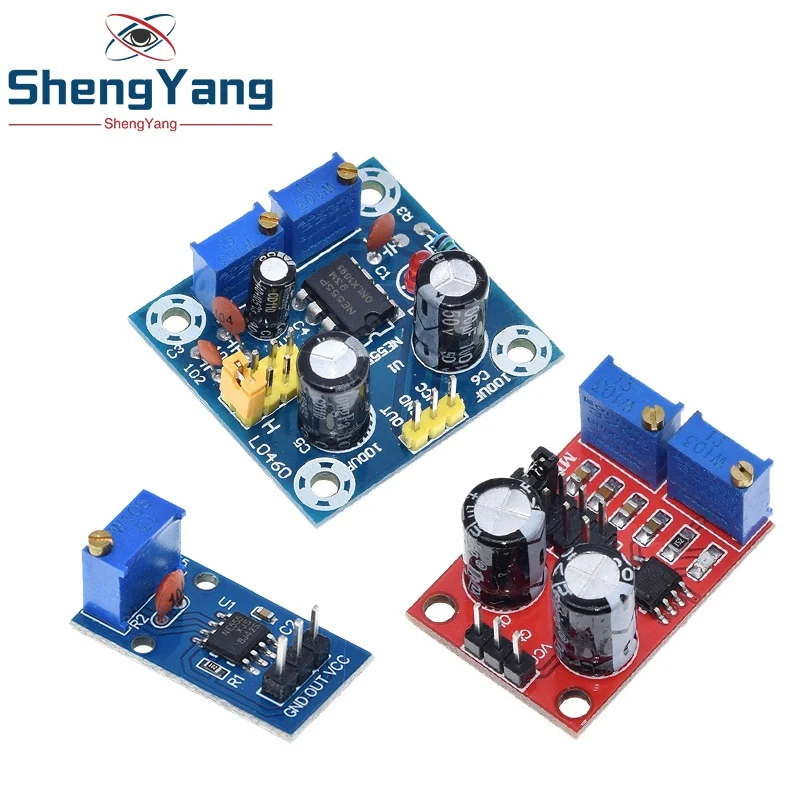 TZT 1/2/5PCS NE555 Pulse Frequency Duty Cycle Adjustable Module Square Wave 5V-12V Signal Generator For Arduino Smart Car
