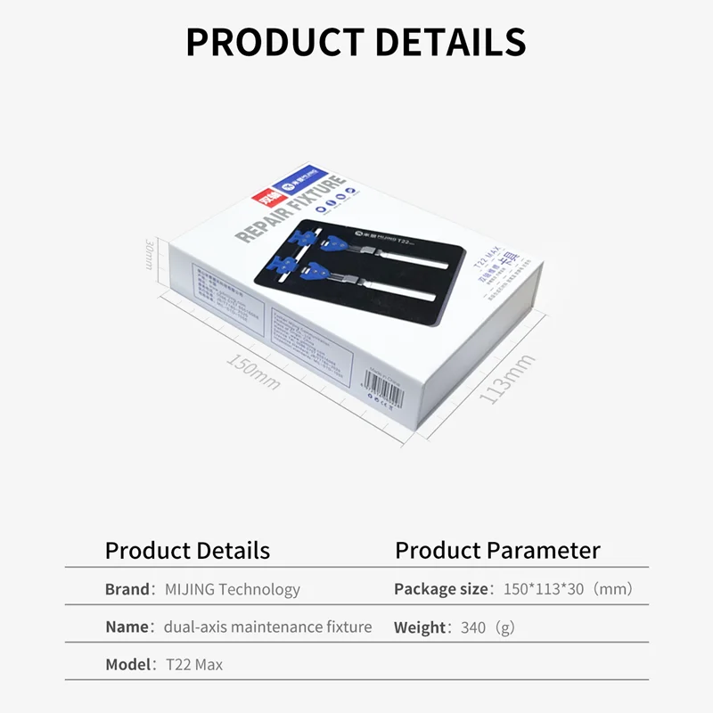 لوحة الأم MIJING T22 MAX T23 MAX ifix U3 إصلاح الهاتف تركيبات وحدة المعالجة المركزية العالمية PCB IC رقاقة لحام إعادة العمل المشبك