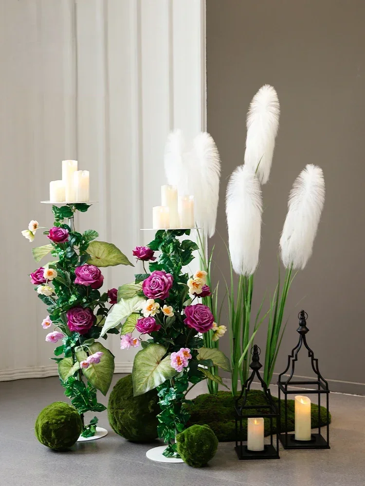 Artificial Flower Landscaping Simulated Plants Window Floral Hotel Mall Indoor Imitation Flower Plant Display Landscape