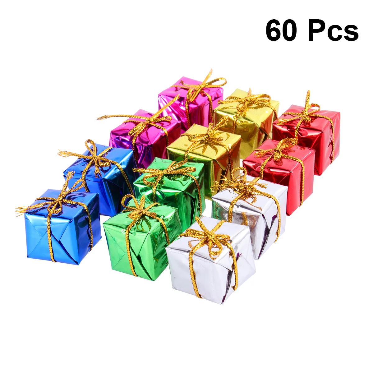 

60Pcs Festive Christmas Hanging Decorations Delicate Tree Ornaments for Office Building Mansion Restaurant Holiday Season