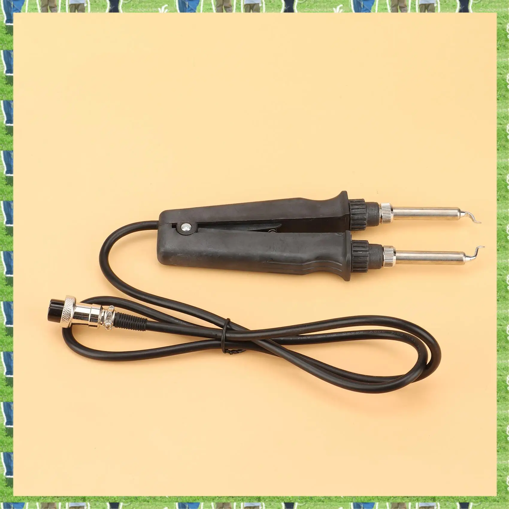 

FTS 902 ESD SMD Double Soldering Iron Tweezer Handle Clip Heating Plier Soldering Station Accessories Flat Tip
