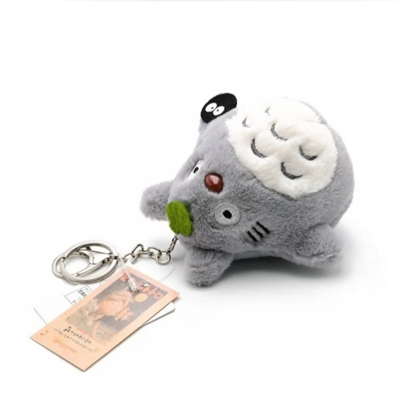 10CM My Neighbor Totoro Cute Cartoon Character Mini Toy Keychain Portable Bag Key Anime Peripheral Ornament Gift view 4