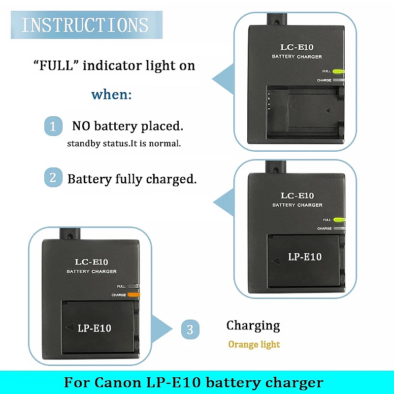 LC E10C LC-E10C LC-E10E LC E10E baterii ładowarka do canona kamera LP-E10 LPE10 E10 pocałunek X50 EOS 1100D 1200D 1300D dla T3 kamery