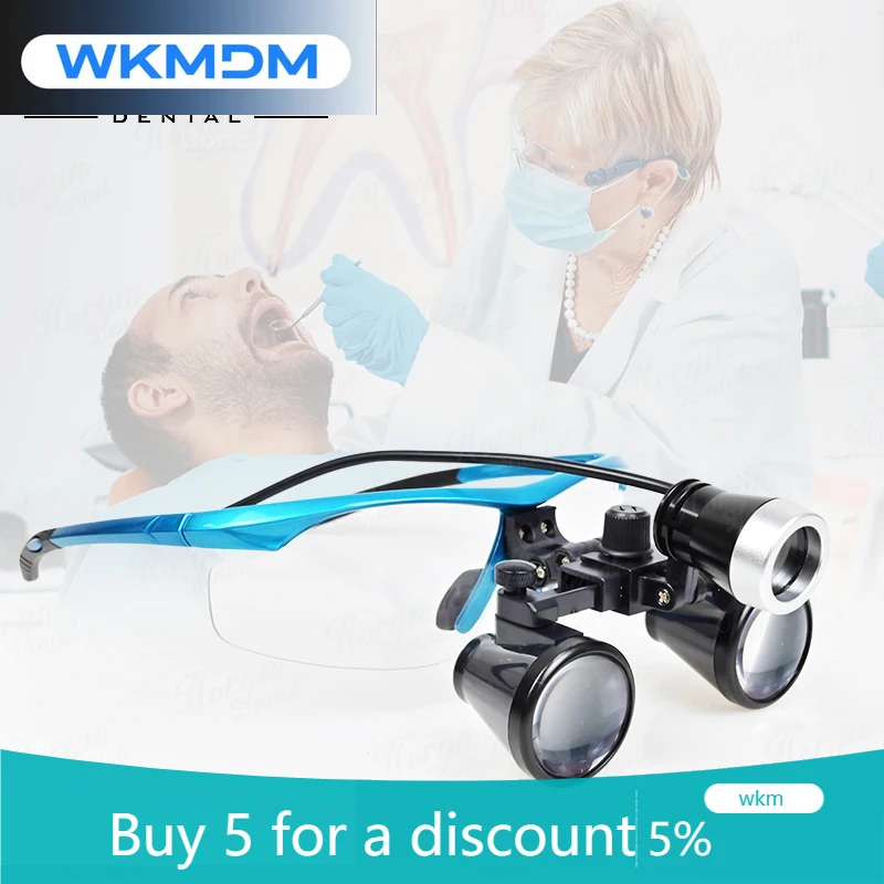 3.5X Medical Magnifier den tal Metal Frame Loupes Glasses Binocular Surgical for Dentists Other den tal Equipment