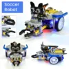Keyestudio-Arduino nano用のビートルボットロボットカーキットとレゴブロック、ステム教育、スクラッチC、プログラム可能なdiy、3 in 1 1