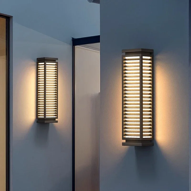 

LED outdoor waterproof wall lamp IP65 exterior wall porch balcony 110V220V stainless steel garden decoration courtyard wall lamp