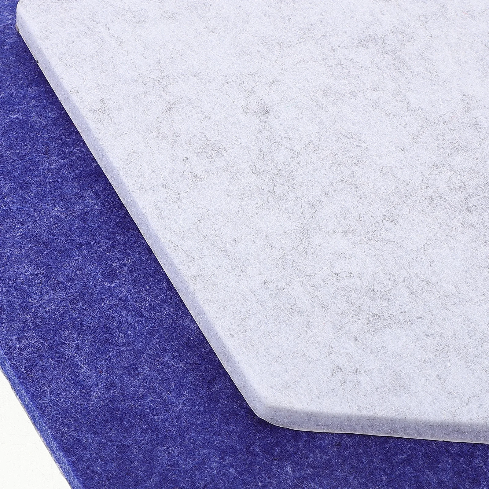 6pcs Hexagon Felt Bulletin Board Tiles Self Adhesive Wall Display Panel For Office Home Classroom Notice Board Decorative Wall