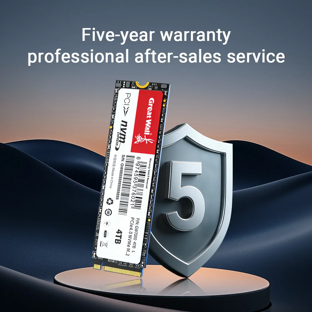 Great Wall M2 PCIe 4.0 SSD 4TB 1TB 2TB M.2 SSD PCIe4.0 NVME Solid State Drive 8TB Internal Hard Disk for Desktop Laptop PS5