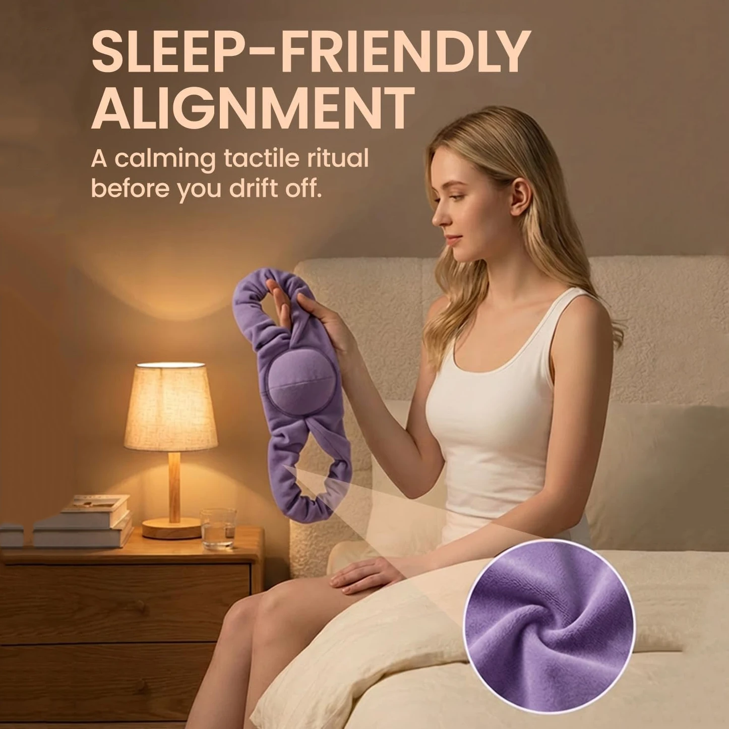 Soft Sleep Posture Corrector 8 Shape Shoulder Alignment Strap, Night Elastic Back Brace to Ease Shoulder Neck Muscle Tension