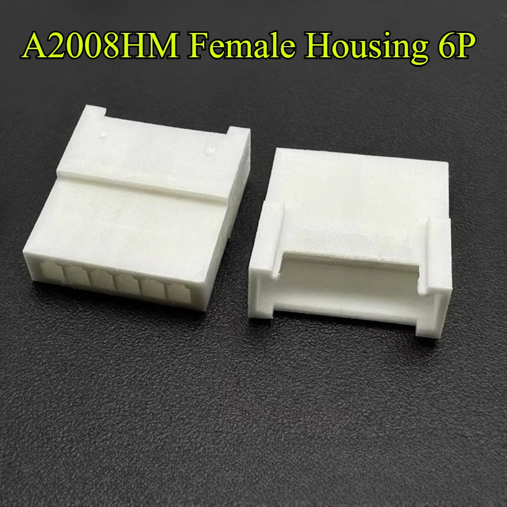 10/30/50/100 قطعة A2008HM الملعب 2.0 مللي متر مع قفل مشبك أنثى الإسكان 2P/3P/4P/5P/6P/8P المطاط قذيفة وموصل طرفي ذكر #5