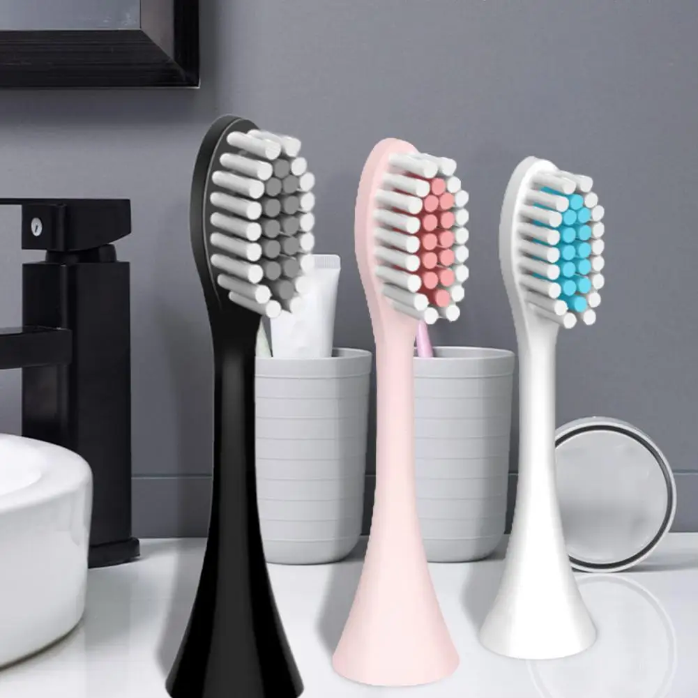 4Pcs Accurate Toothbrush Replacement Heads Durable Deep Cleaning Wear-resistant Electric Toothbrush Heads for Household