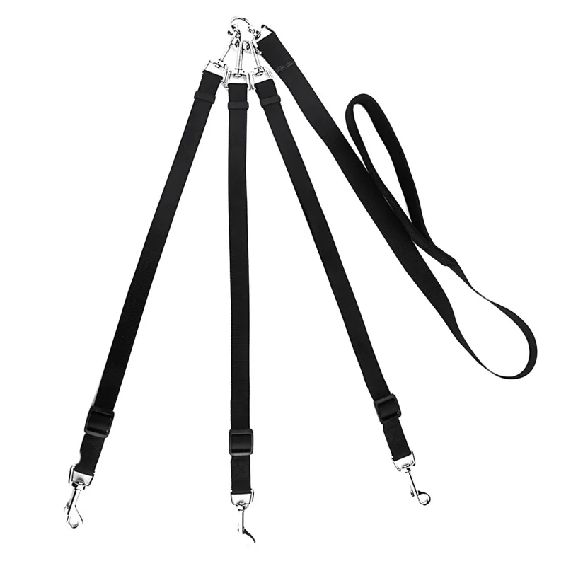 Cinturón para mascotas 3 en 1 de calidad para el hogar, correas para perros múltiples, correa de nailon desmontable ajustable para perros con mango acolchado