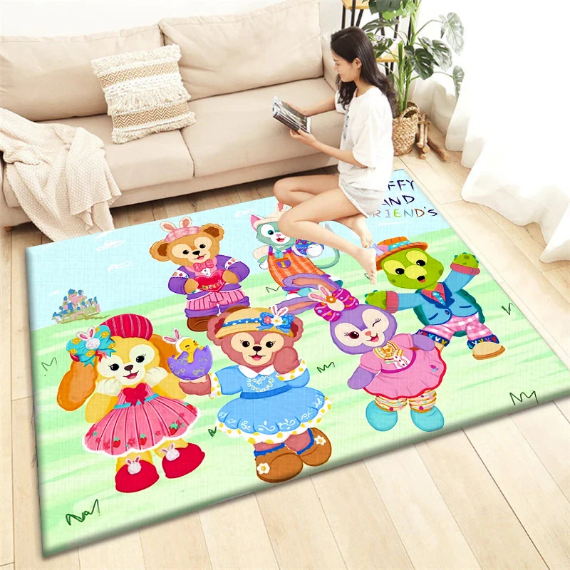 Duffy and his friends print Carpet, Living room Bedroom floor mat Kitchen mat Bedroom Mat,bedroom decor birthday gift Yoga mat