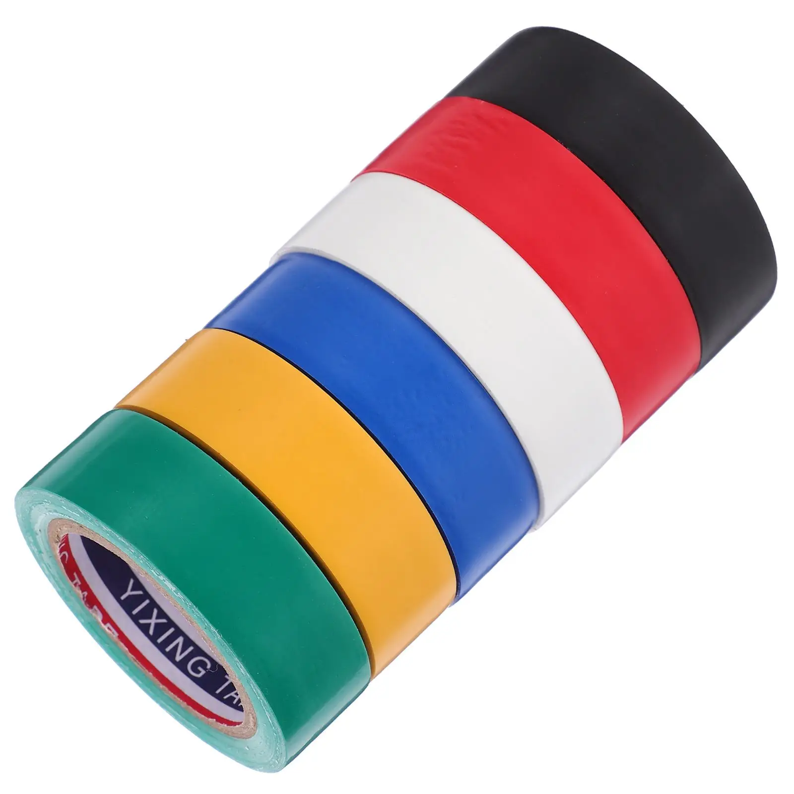 

6 Rolls High-Temp Insulation Tape Electrical Insulating Tape Outdoor High Temp Color Car Indoor Insulation Electrician Pvc Color