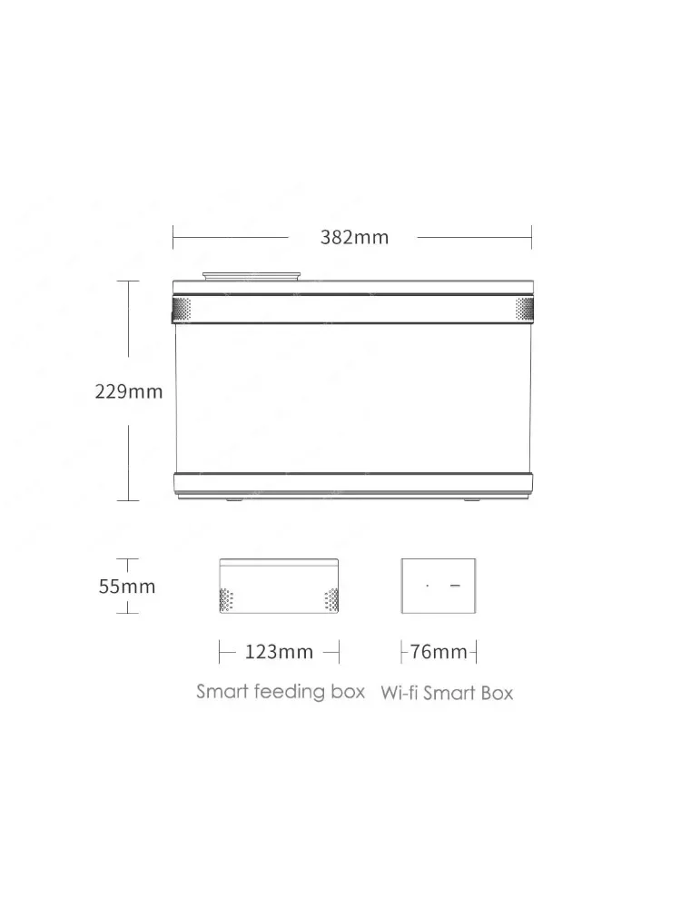 Geometry Amphibious Eco Fish Tank Pro Automatic Timing Feeding Wifi Smart Box Work With Mijia Full Color Gamut Lighting