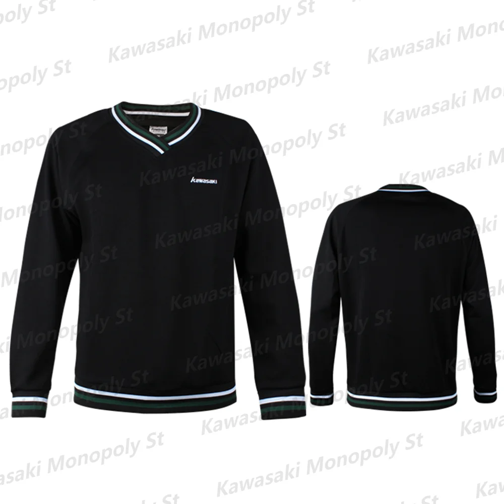 24 New Men&Women Kawasaki Badminton Long-Sleeved Sweater Fitness Quick-Drying Sports T-shirt KID/Adult Parent-Child Training Top