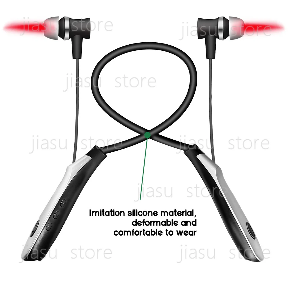 650nm Nano Laser Physiotherapy Instrument Neck Hanging Design Rechargeable Ear Irradiation Health Care Device